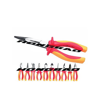1000v VDE 절연된 도구 AWG 22 18 14 와이어 크림핑 플라이어들 CRV 6 &quot;
